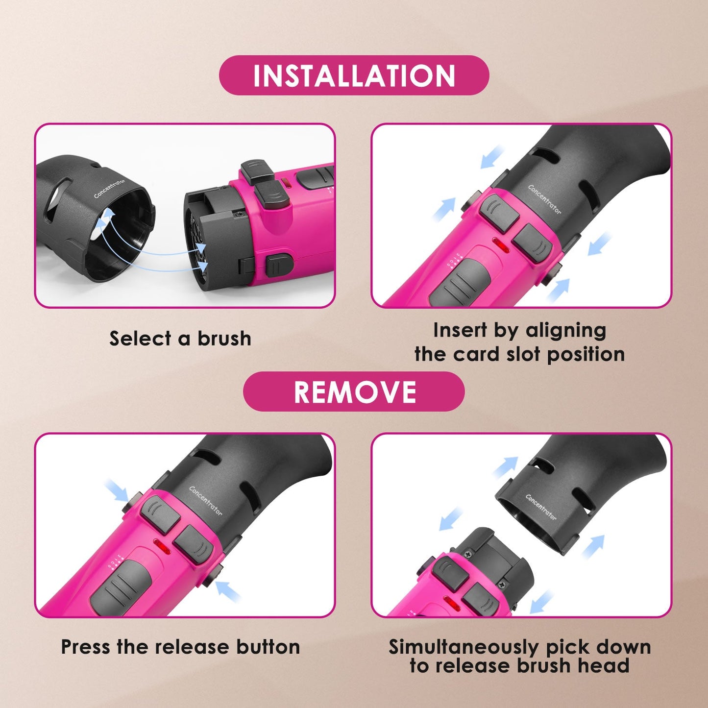 4 IN 1 Rotating Air Styler