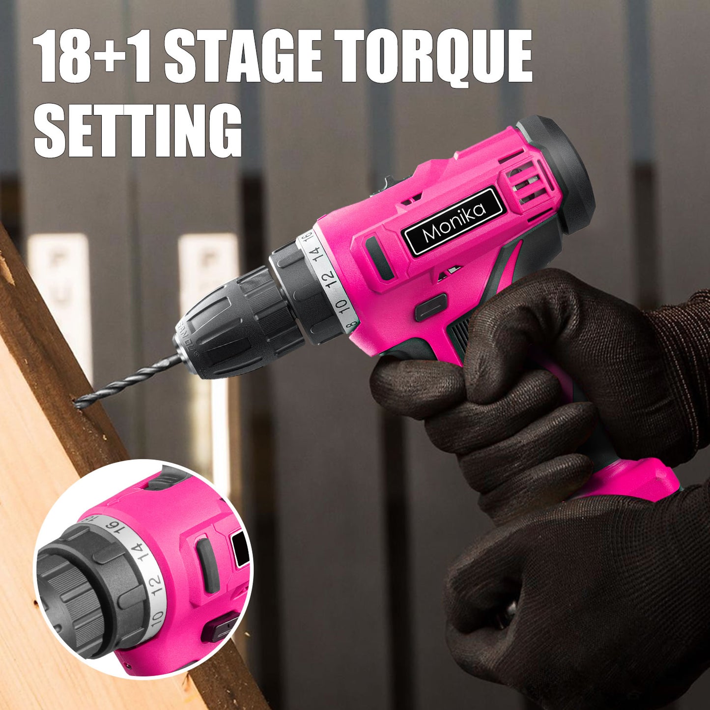 12V Pink Cordless Drill