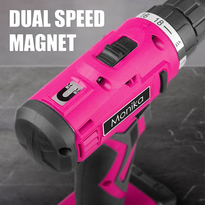 12V Pink Cordless Drill