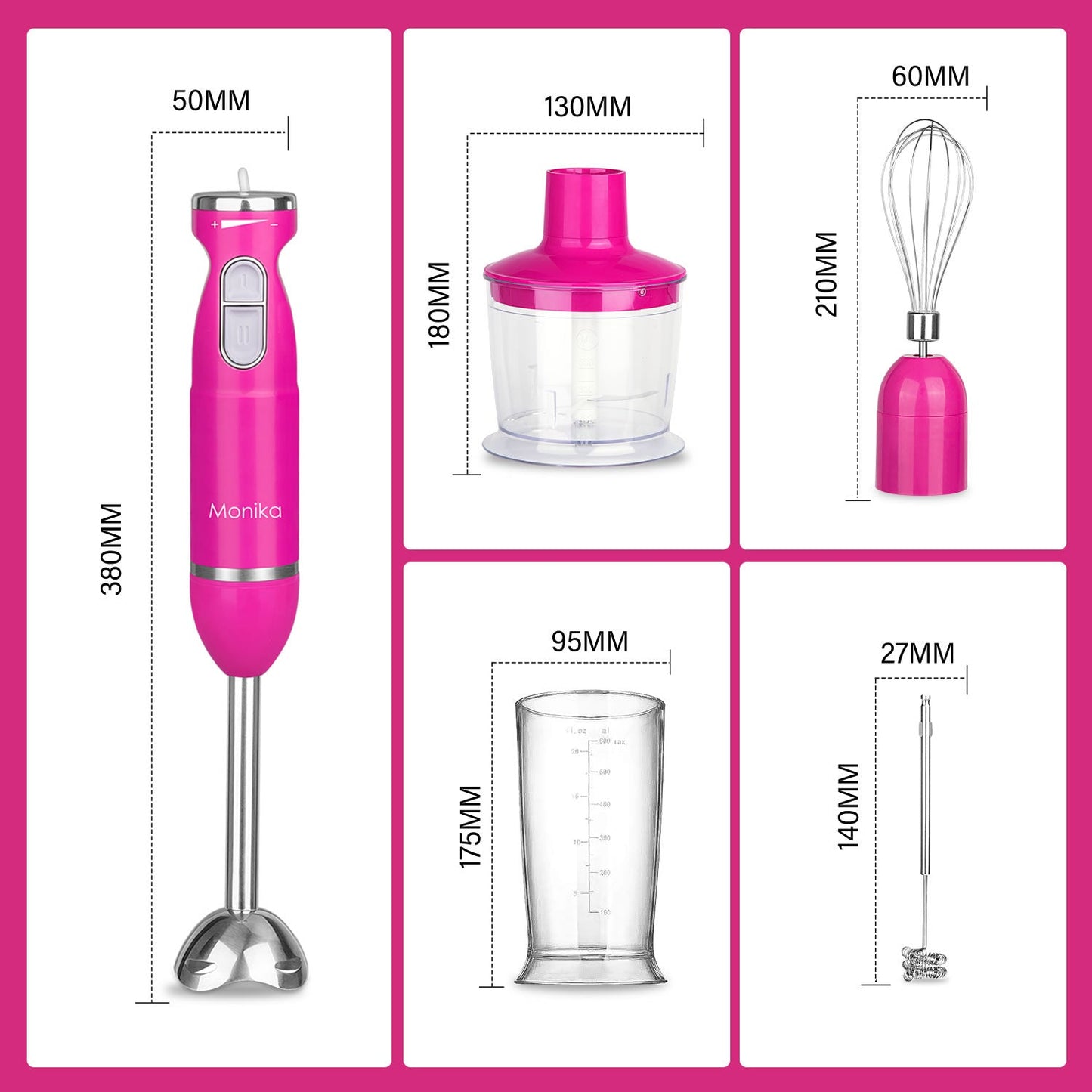 5IN 1 800W Stick Blender Kit